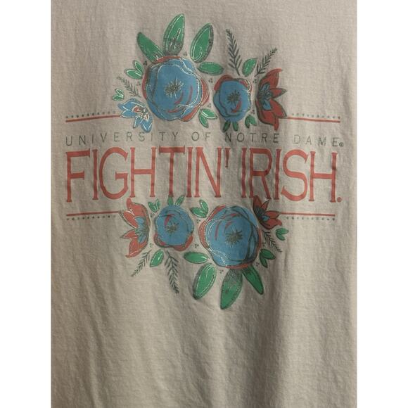 CHAMPION Notre Dame Fighting Irish Long Sleeve T-Shirt Sz XL Pink University - Picture 4 of 9